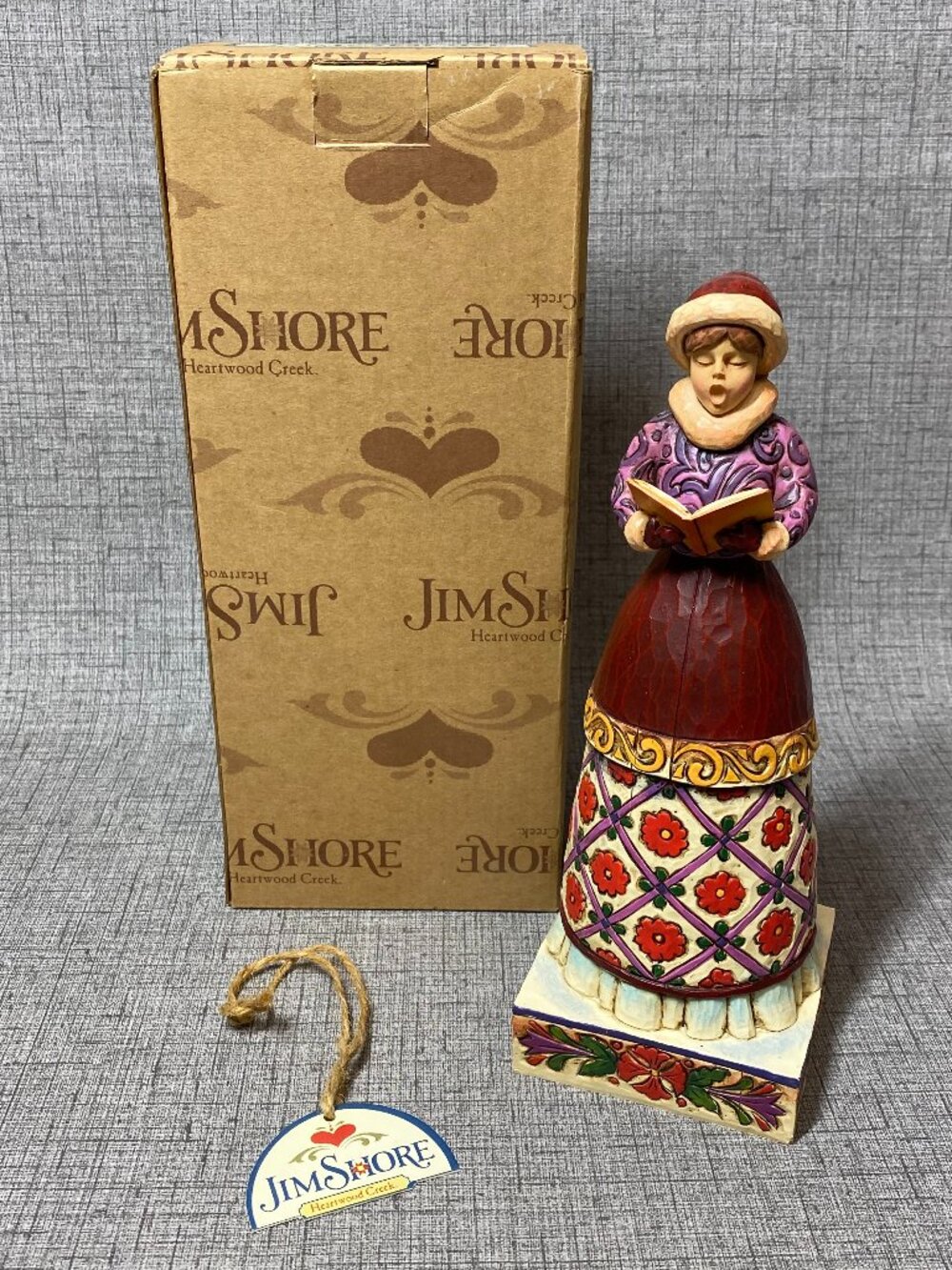 Jim Shore GIRL CAROLER 2006 God Bless You Figurine 4005298 Heartwood Creek